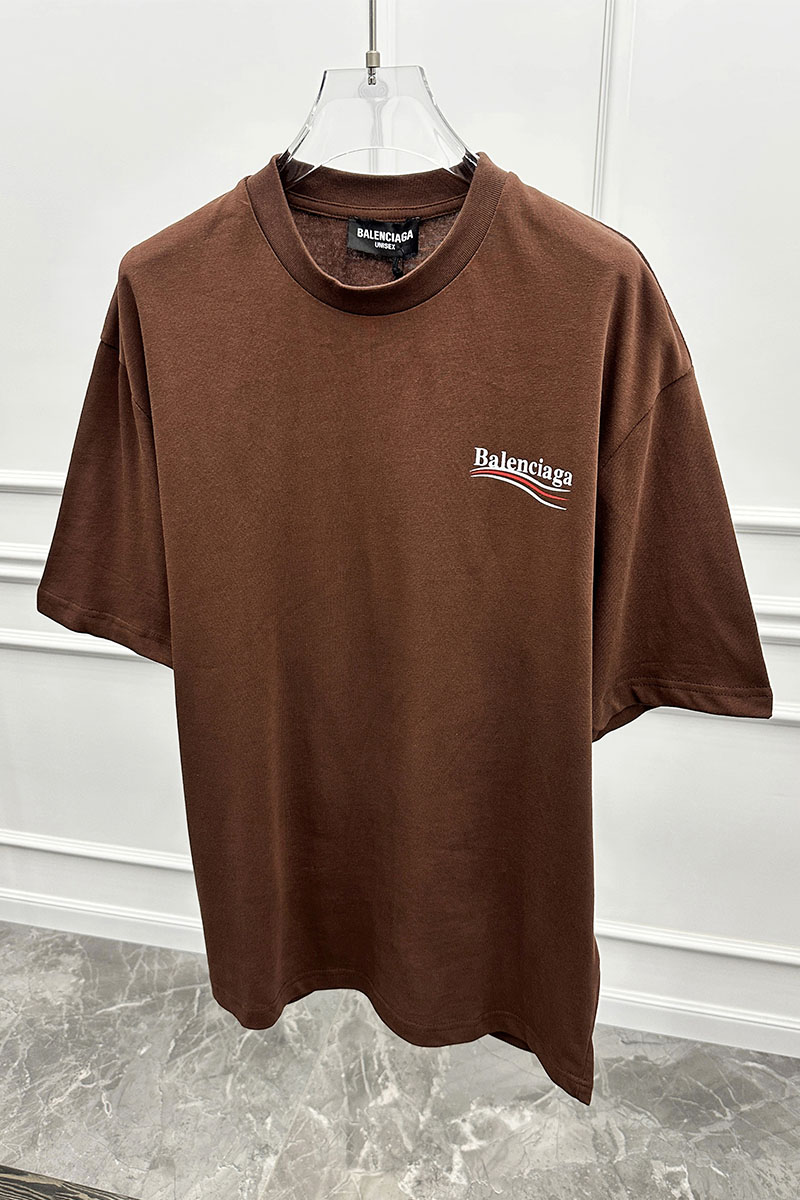 Balenciaga Оверсайз футболка Political Campaign - Brown
