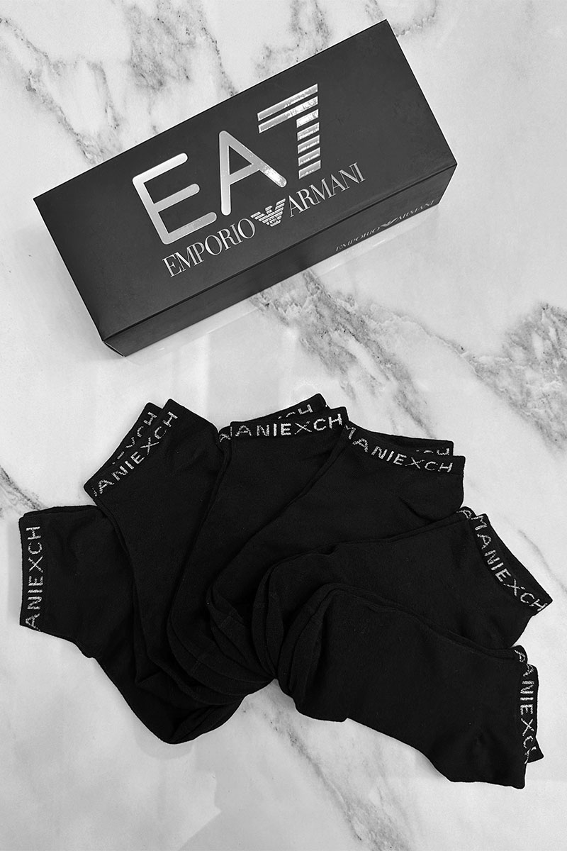Emporio Armani EA7 Набор чёрных носков 
