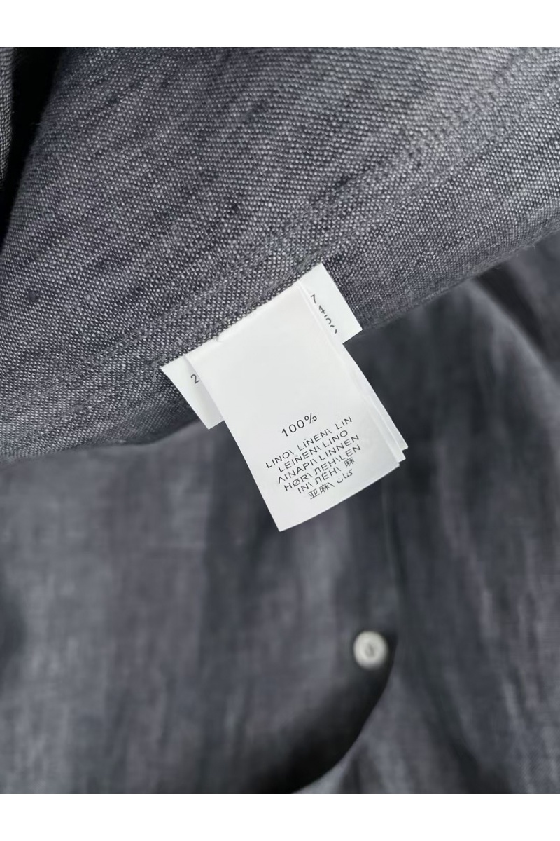Brunеllо Сuсinеlli Льняная рубашка Premium - Grey
