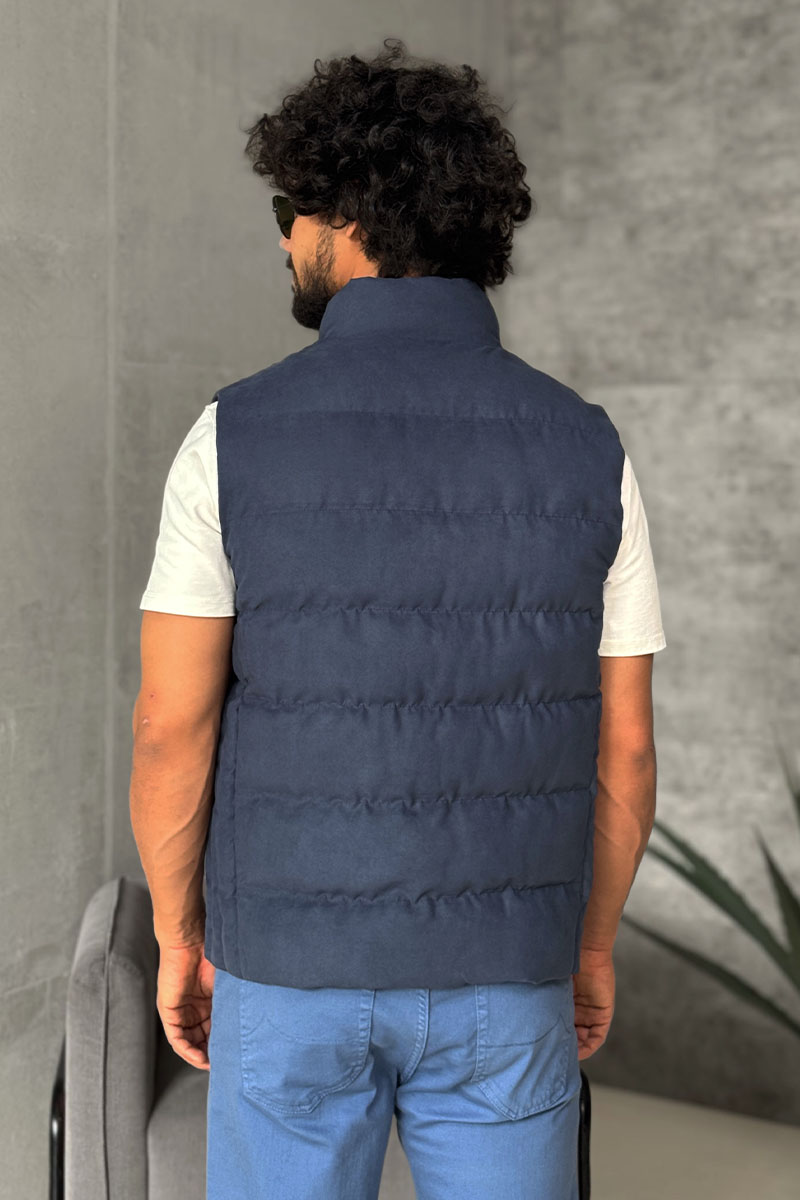 Loro Piana Мужской синий жилет 