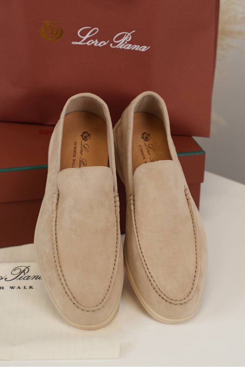 Loro Piana Мужские замшевые лоферы Summer Walk