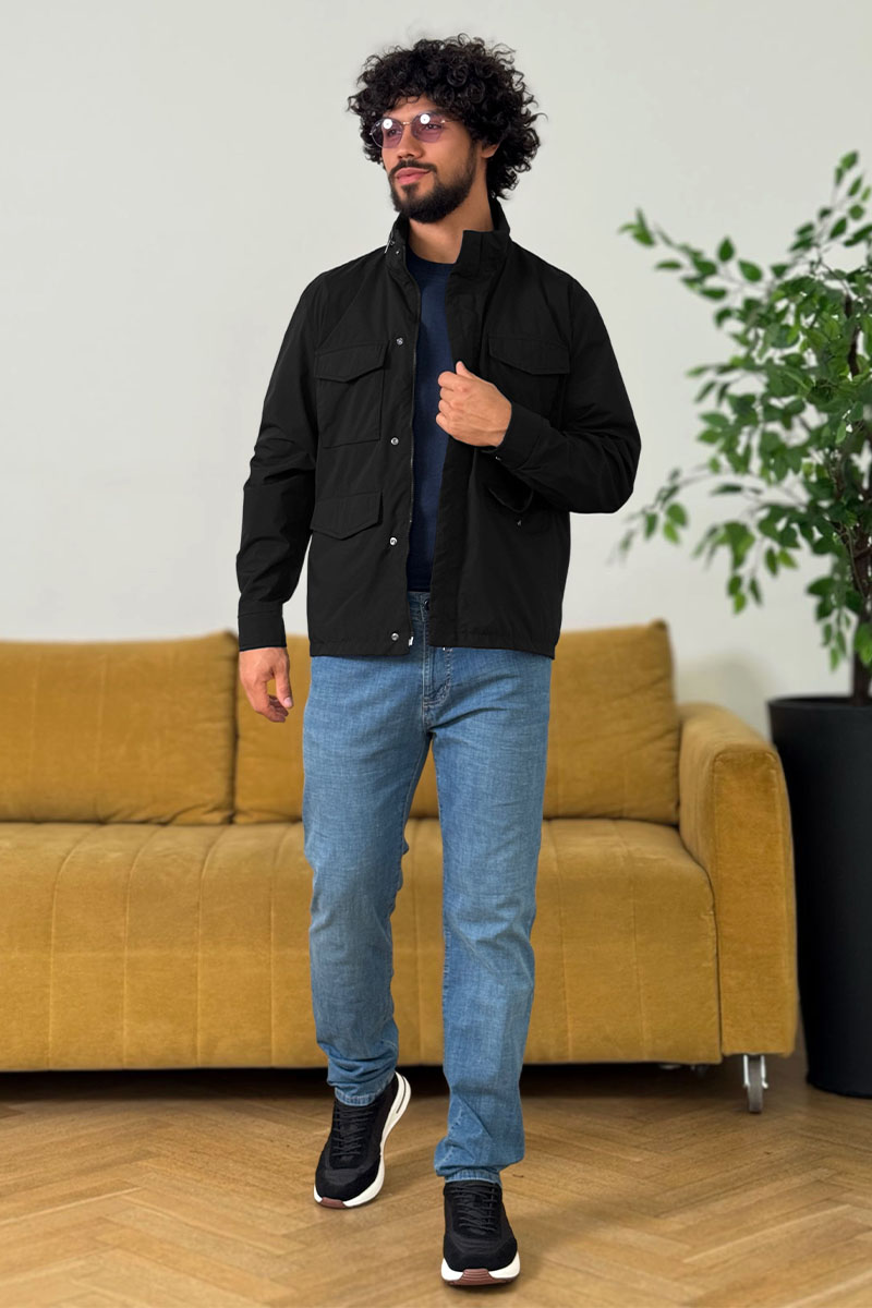 Loro Piana Мужская чёрная куртка Traveler