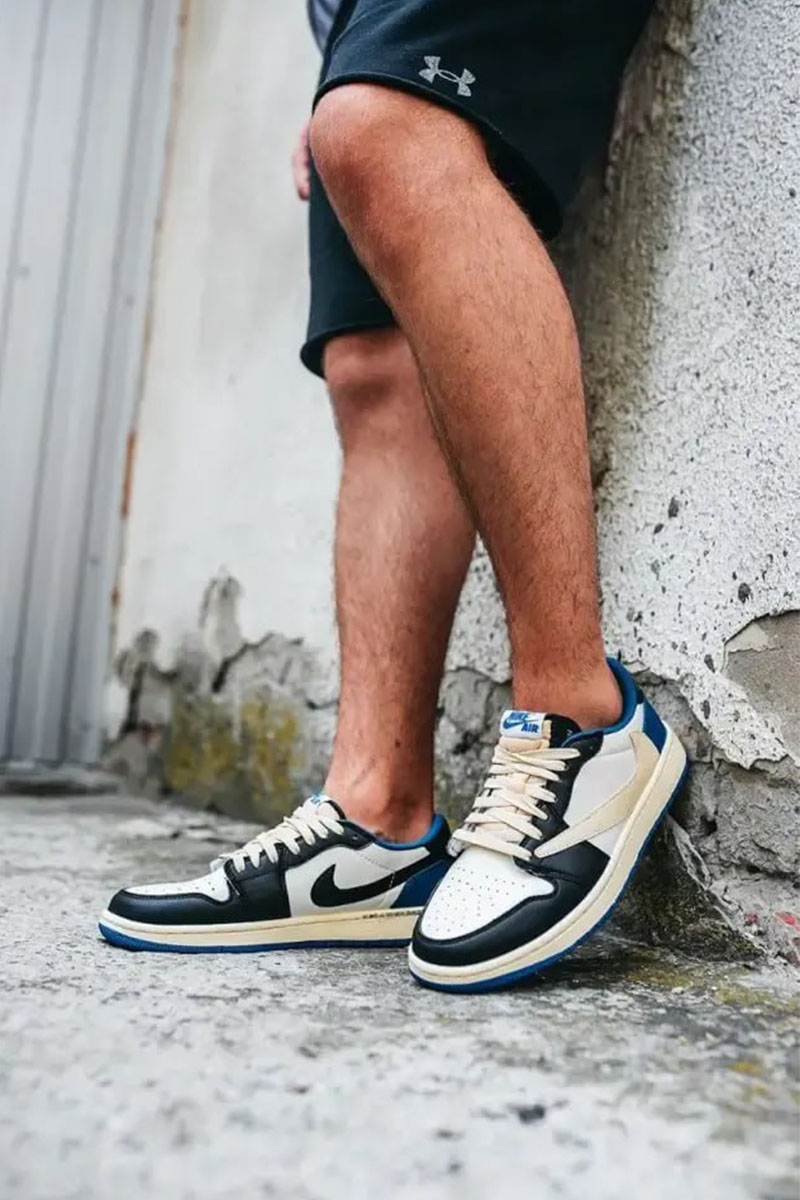 Nike Кроссовки Travis Scott x Fragment x AJ1 Low Premium