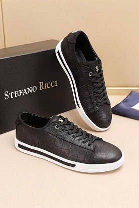 Мужские кожаные кроссовки