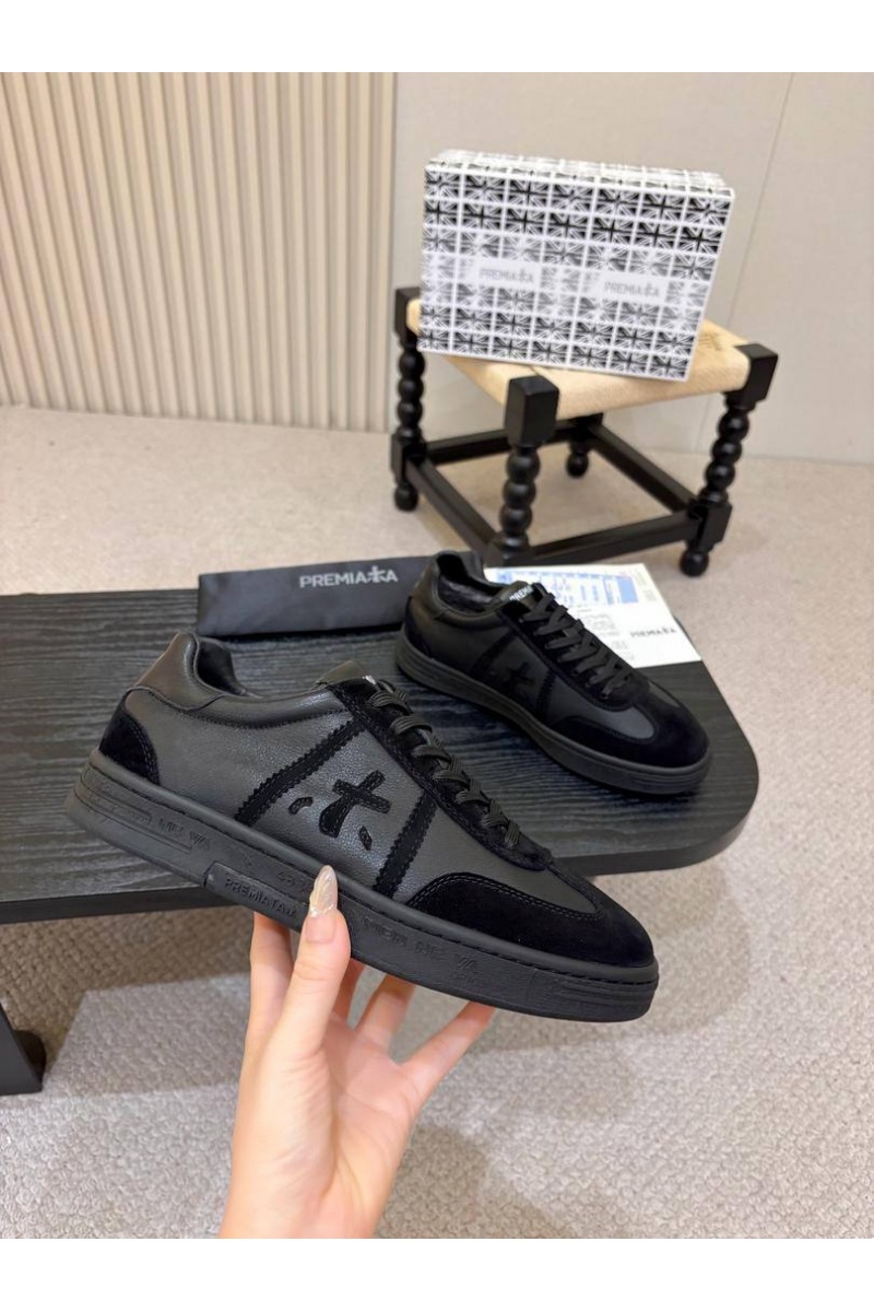 Premiata Комбинированные кроссовки с мехом Bonnie