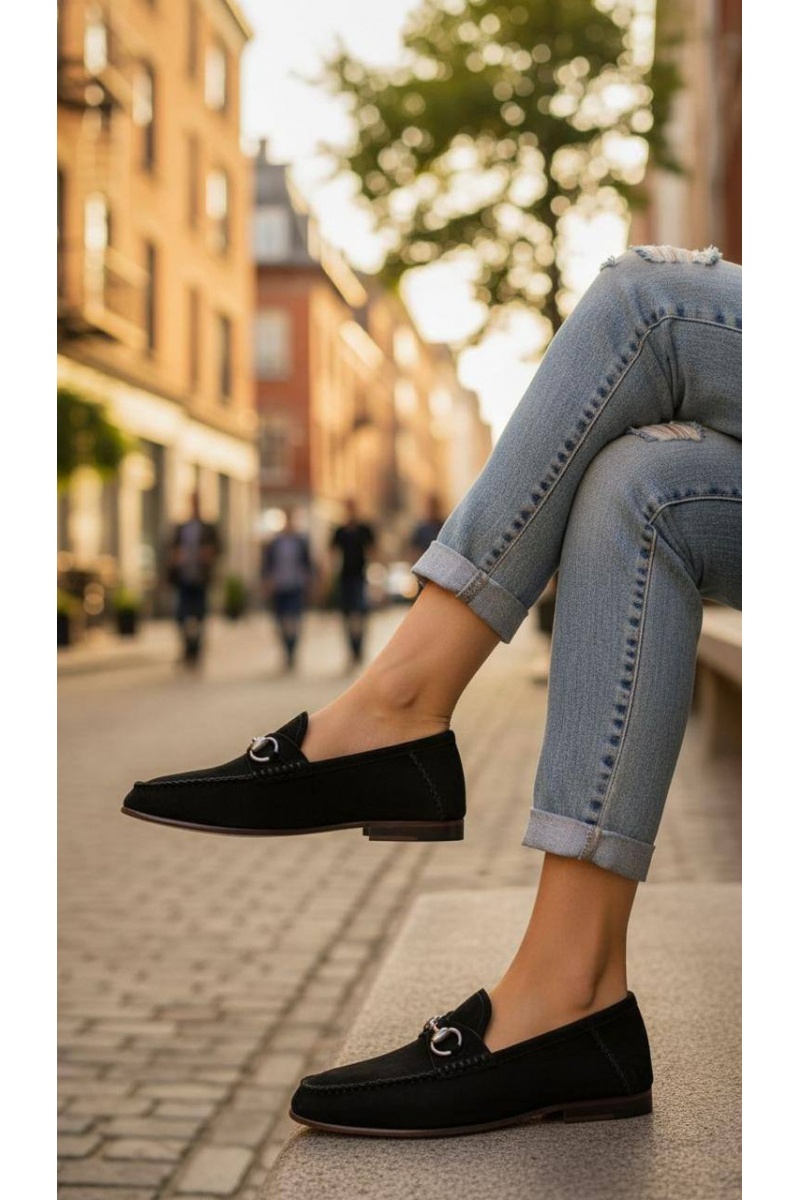 Gucci Женские замшевые лоферы GG premium