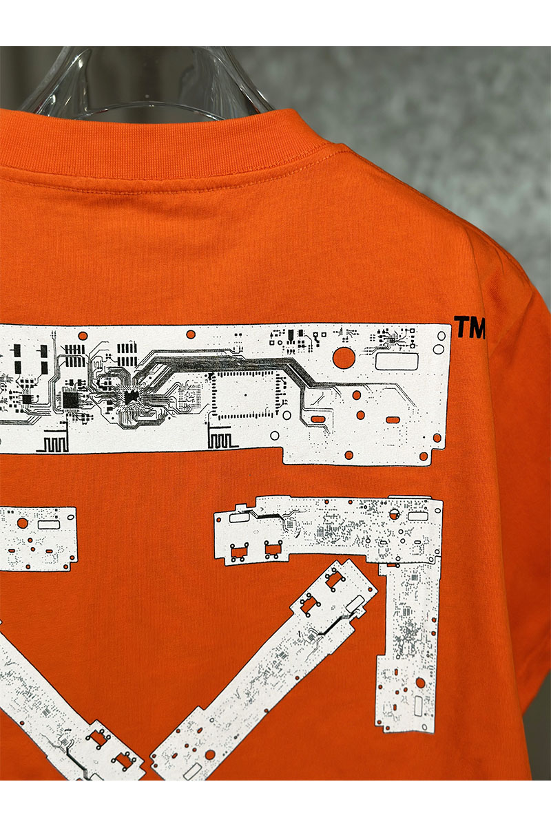 Off-White Оранжевая футболка teenage engineering