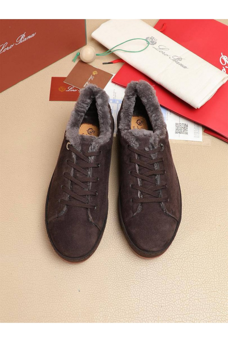 Loro Piana Зимние кроссовки с мехом 