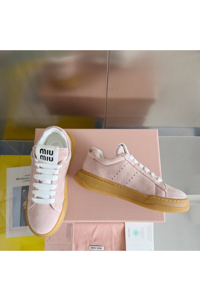 MIU MIU Женские кроссовки Premium - Pink