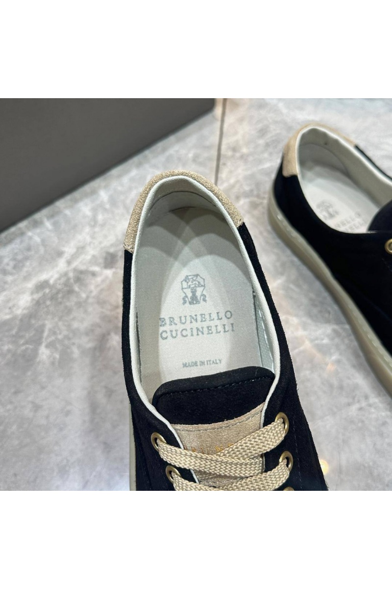 Brunеllо Сuсinеlli Замшевые кеды Sail low-top - Black