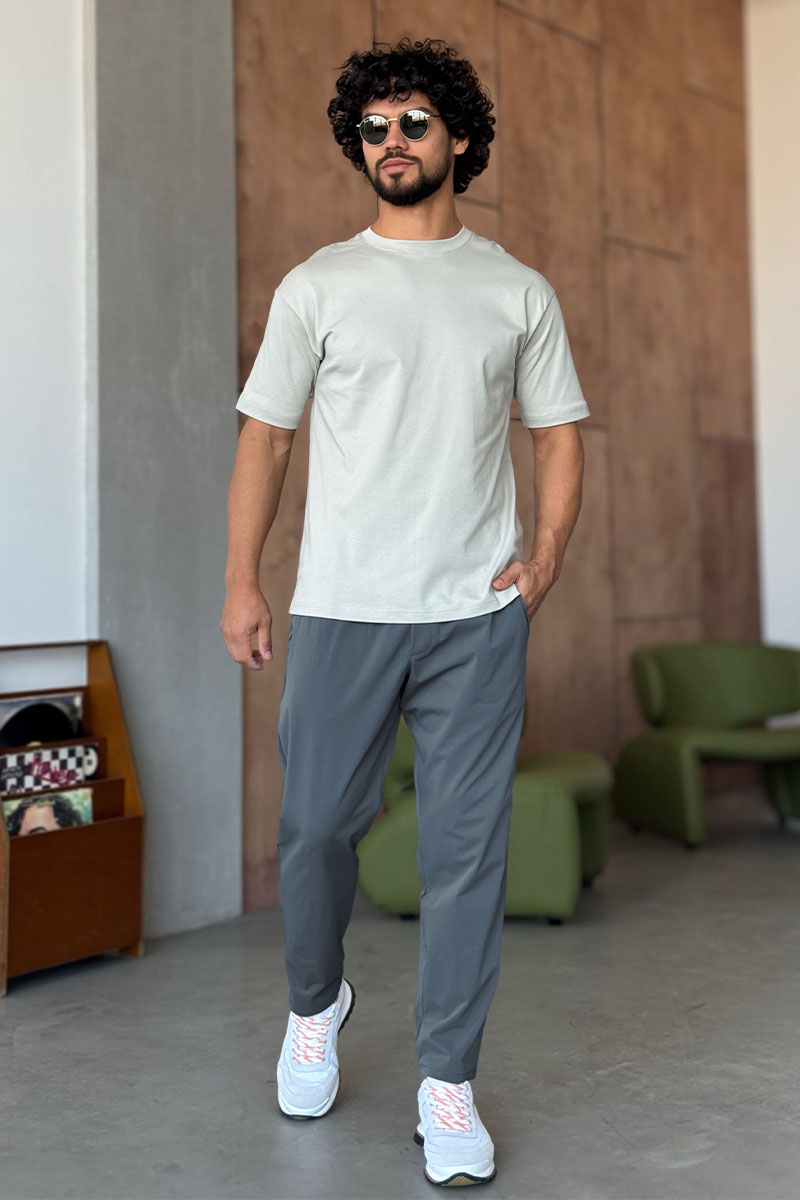 Prada Мужские штаны серого цвета