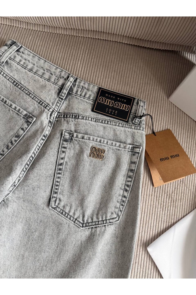MIU MIU Женские синие джинсы premium