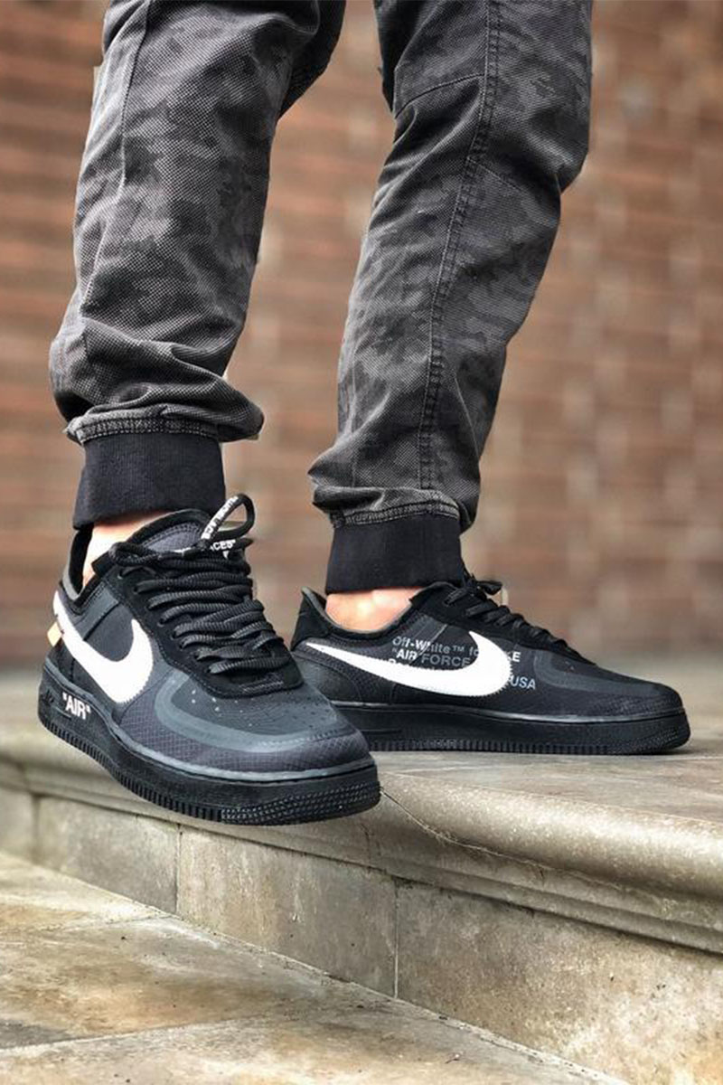 Nike Кроссовки Off-White x AF1 Low "Black"