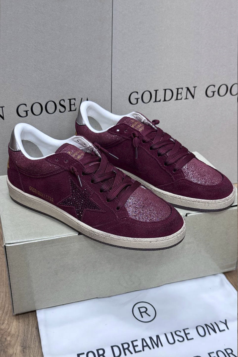 Designer Clothing Женские замшевые кроссовки Golden Goose Ball Star premium