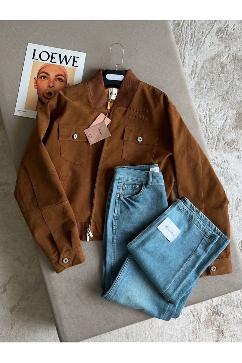 MIU MIU Женский вельветовый бомбер