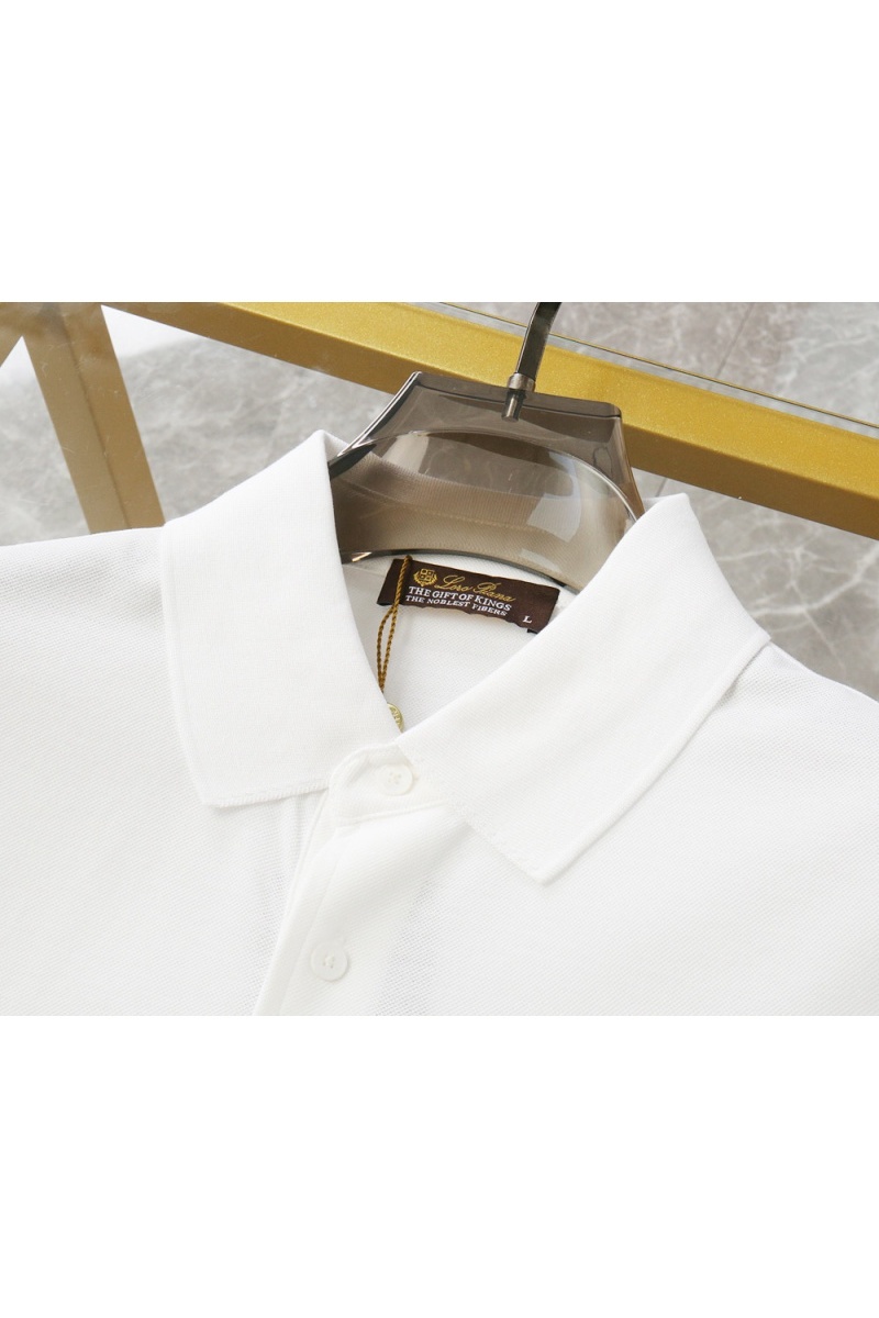 Loro Piana Мужское белое поло premium
