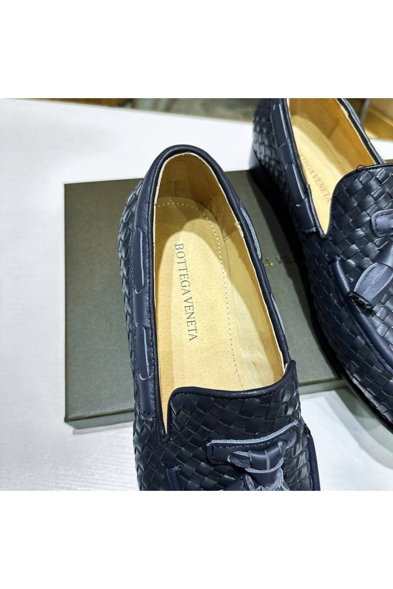 Bоttеgа Vеnеtа Мужские кожаные лоферы Intrecciato - Navy