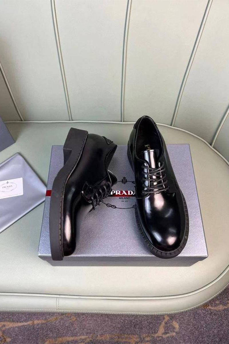 Prada Мужские кожаные ботинки Premium