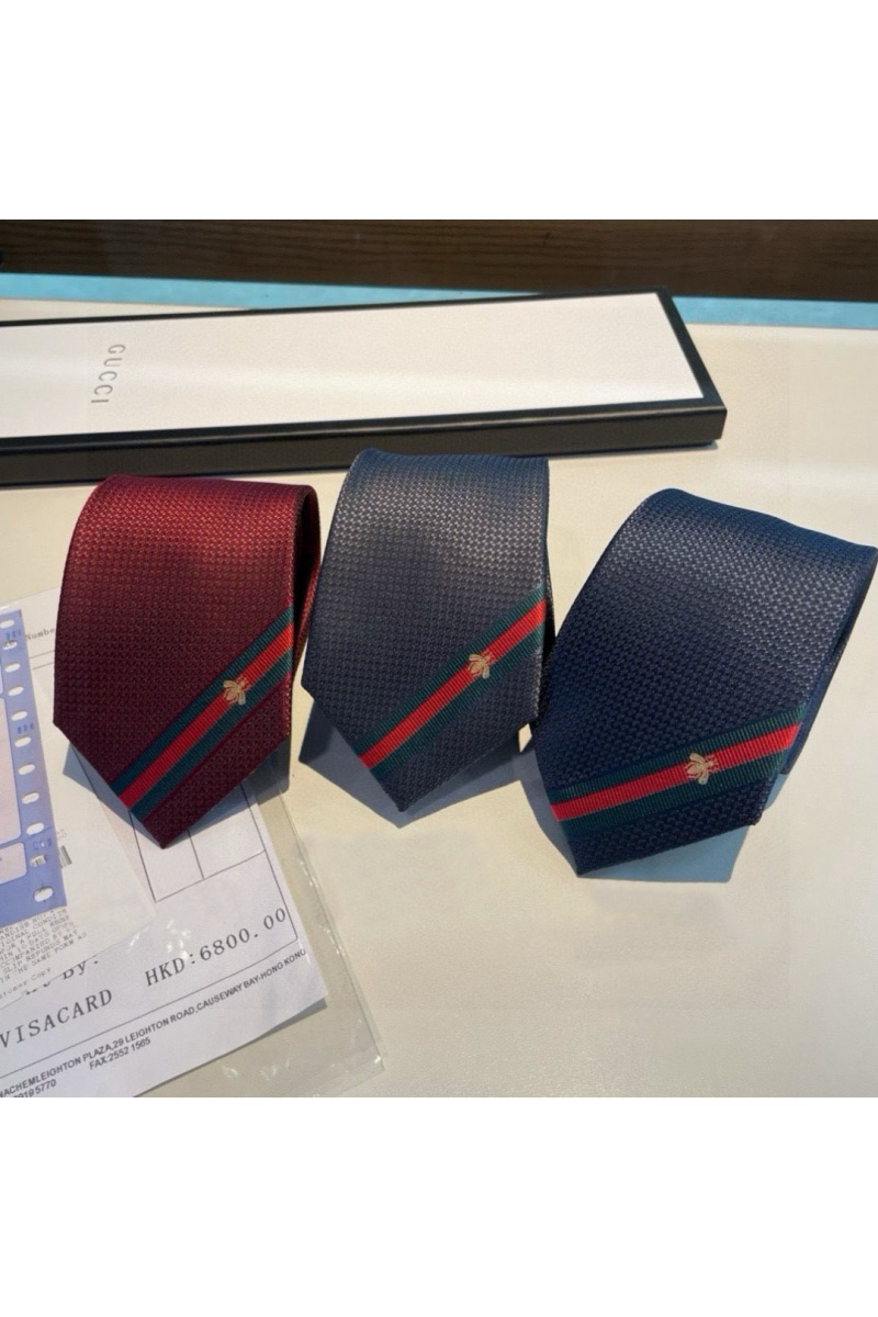 Gucci Галстук premium 146x7 см - Burgundy 