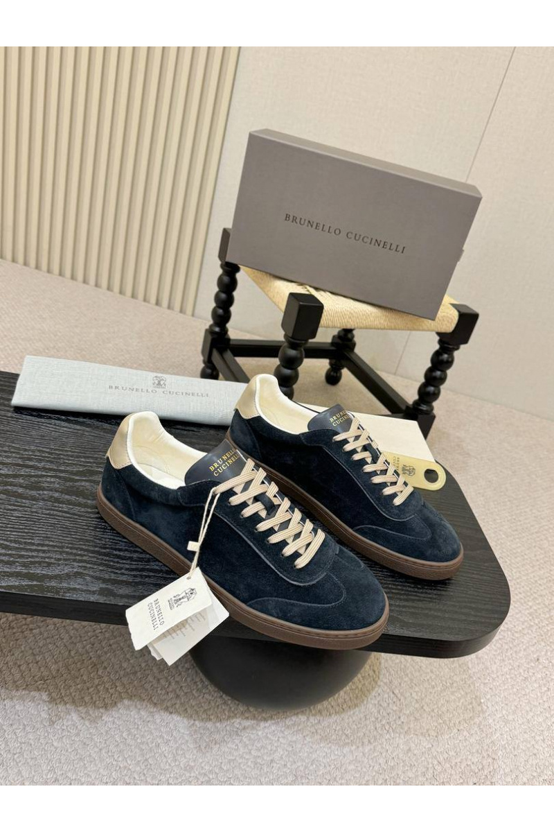 Brunеllо Сuсinеlli Замшевые кроссовки low-top - Navy