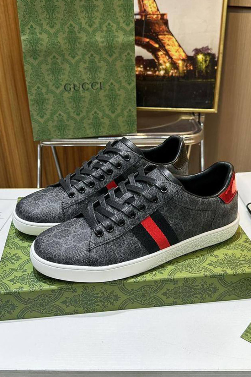 Gucci Мужские кроссовки Ace - Grey