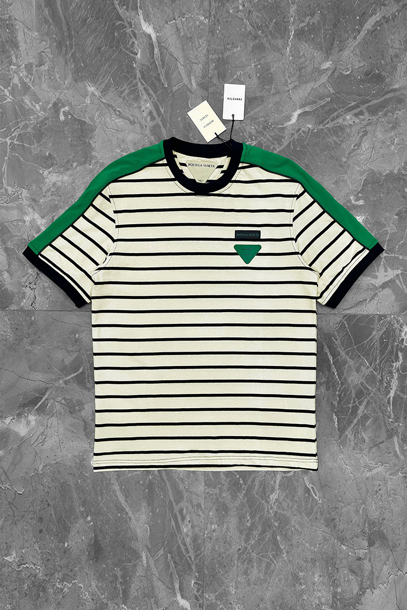 BV Оверсайз футболка - Beige / Green