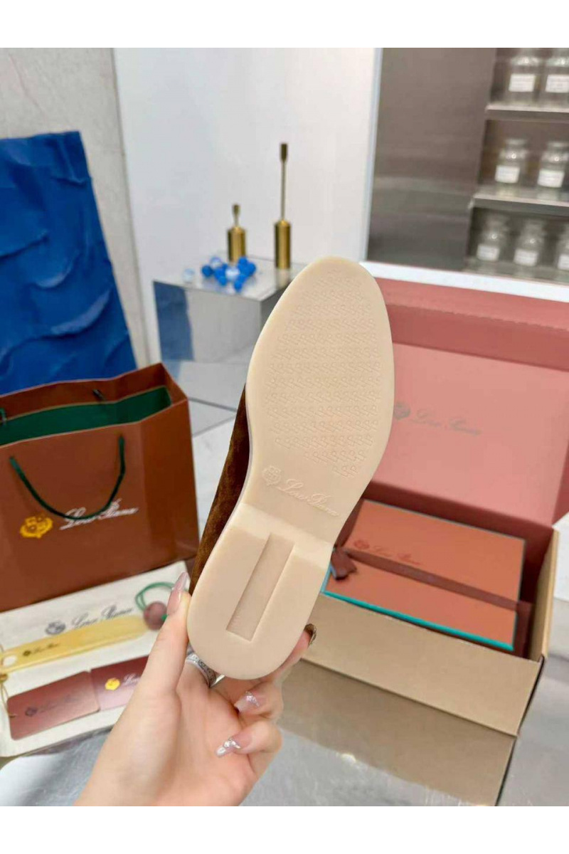 Loro Piana Женские заишевые лоферы Summer Walk premium