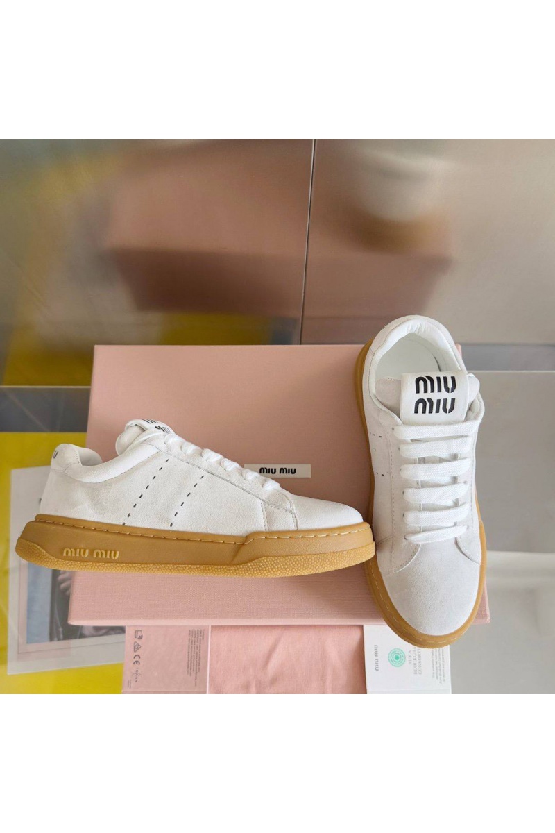 MIU MIU Женские кроссовки Premium - White