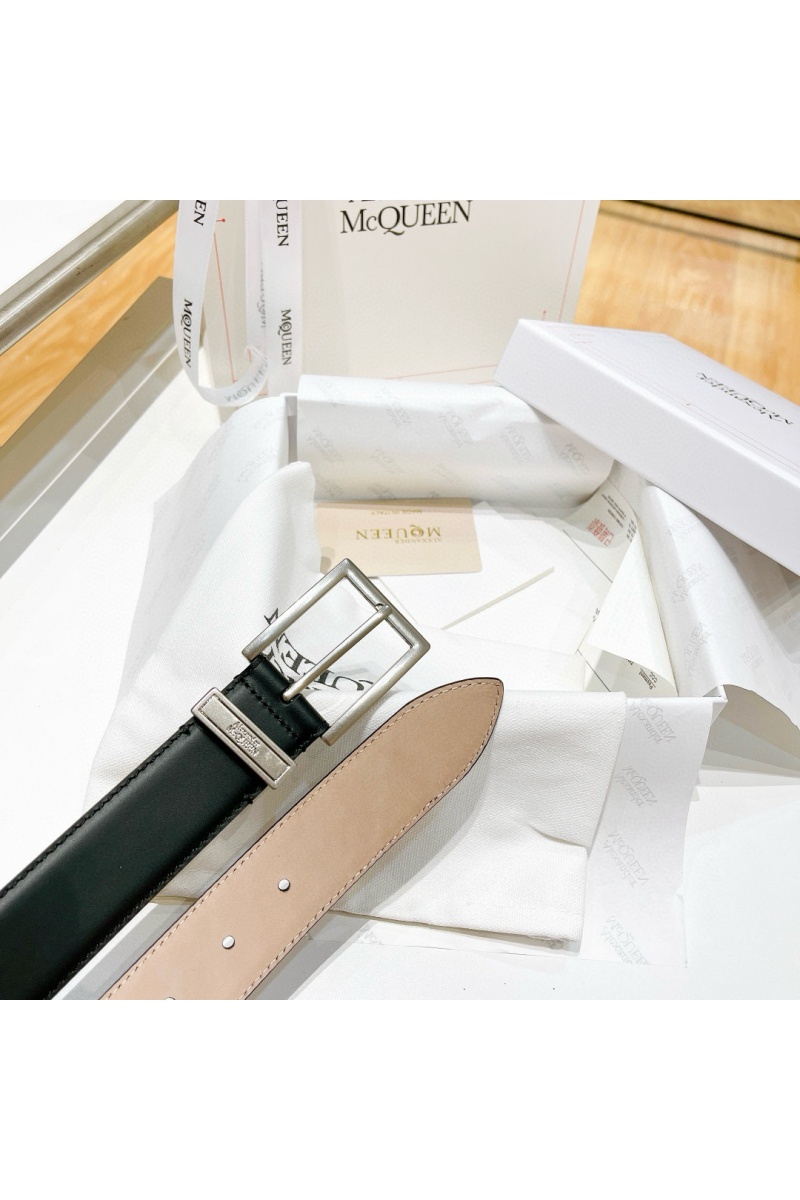 Alexander McQueen Кожаный ремень Premium (ширина 3.5 см)