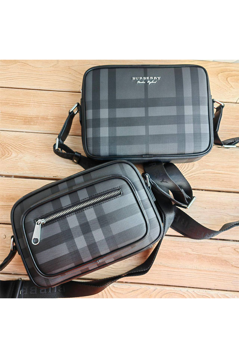Burberry Кожаная сумка Muswell 22x17 см
