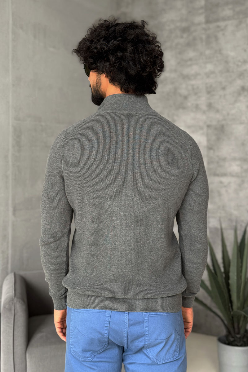 Paul & Shark Мужской серый джемпер zip-up