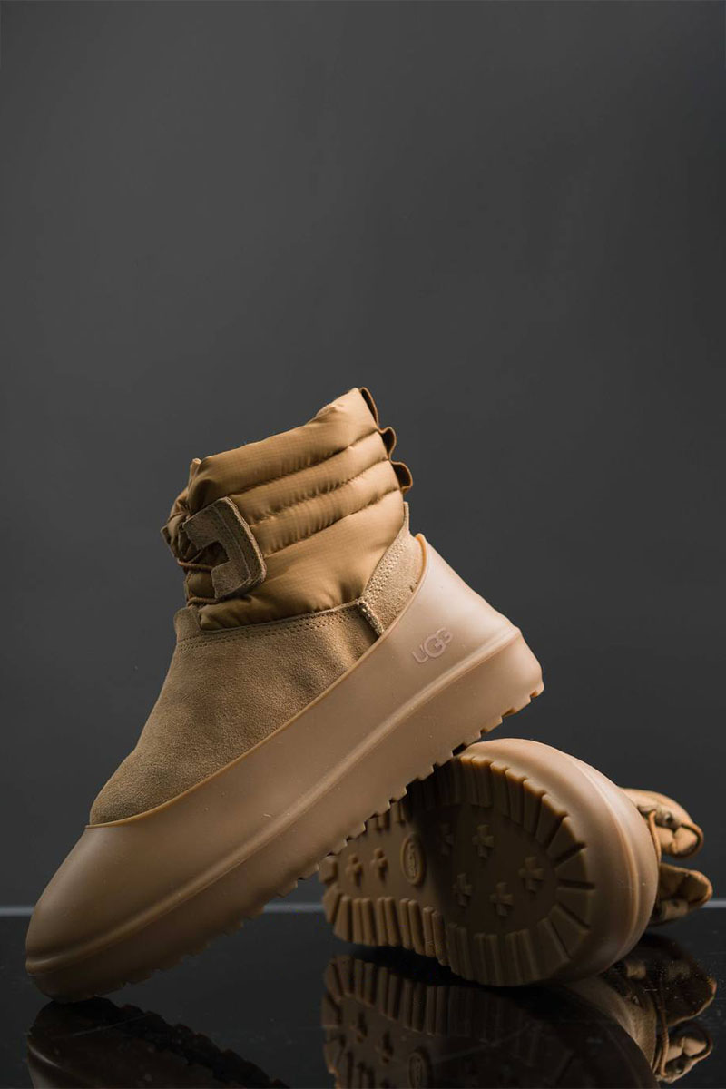 UGG Ботинки с мехом Classic Mini Lace-Up - Chestnut