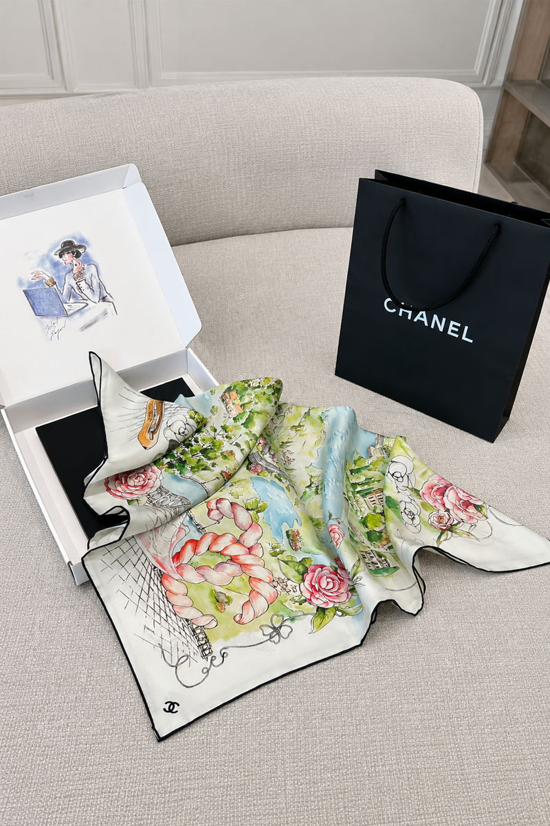 Chаnеl Платок premium 87x86 см