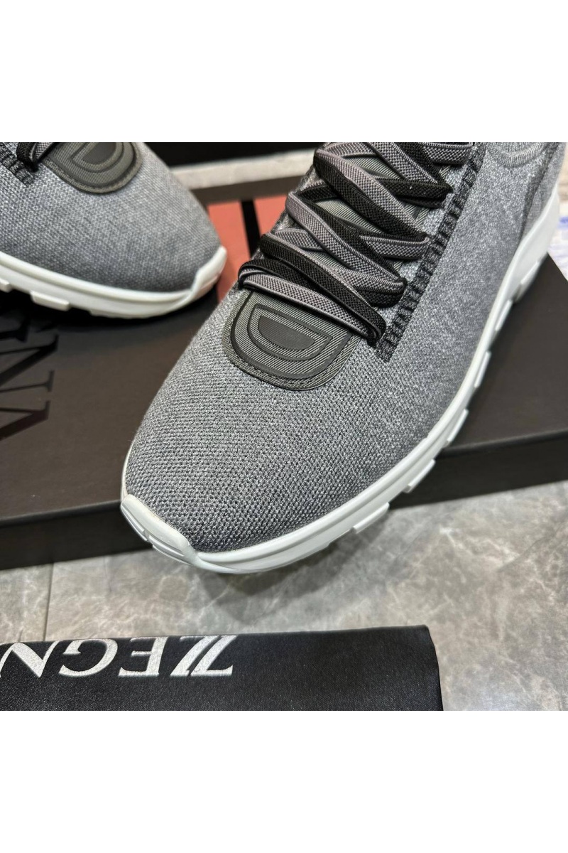 Zegna Мужские текстильные кроссовки 