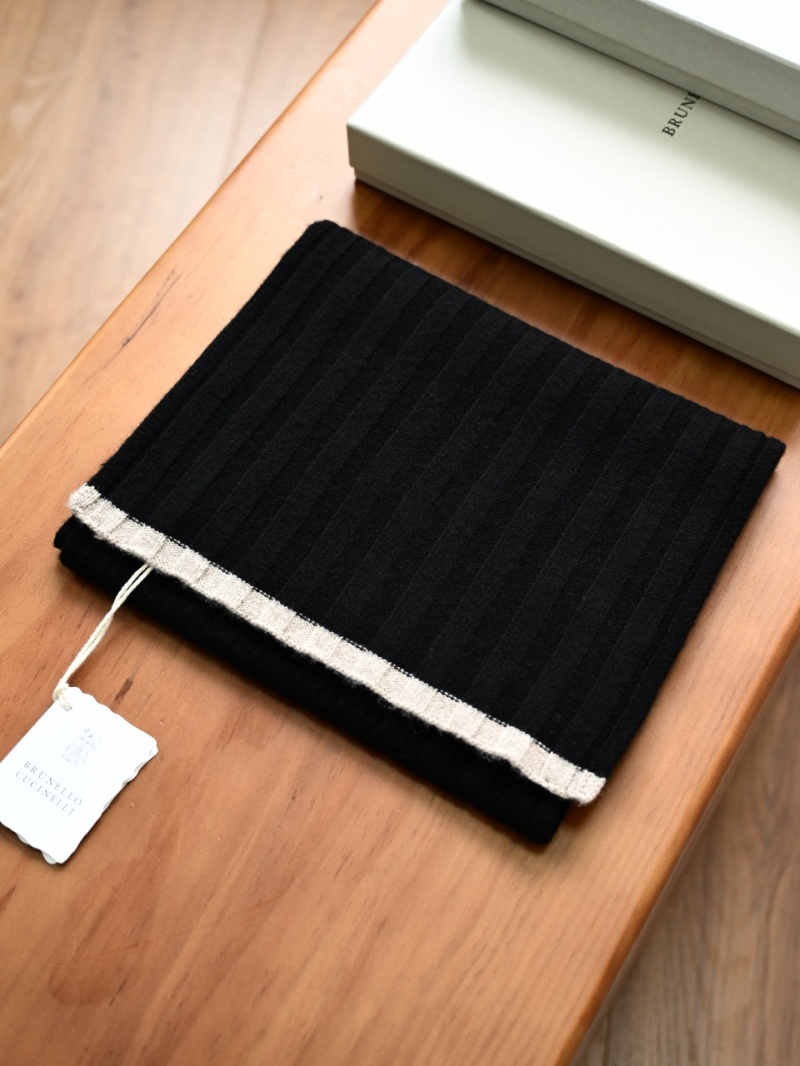 Brunеllо Сuсinеlli Кашемировый шарф Premium - Black 