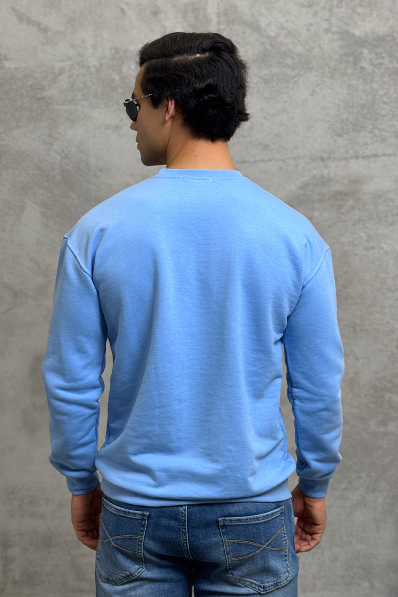 Calvin Klein Свитшот голубого цвета embroidered-logo