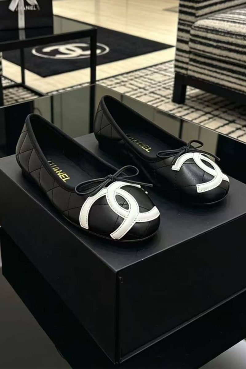 Chаnеl Женские кожаные балетки Ballerines premium