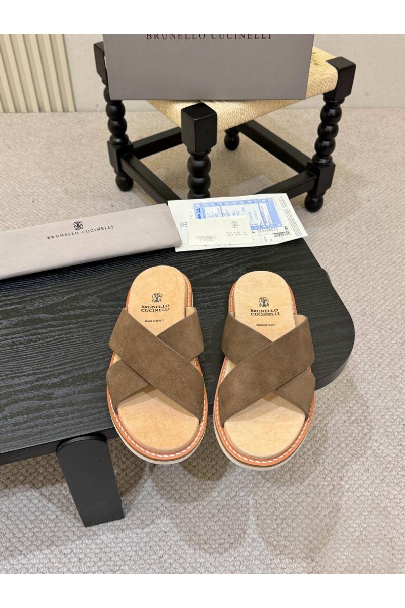 Brunеllо Сuсinеlli Замшевые шлёпанцы Crossover