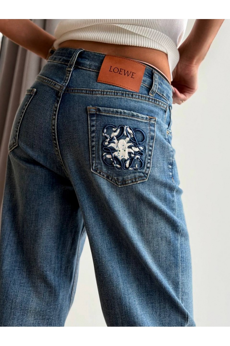 Loewe Женские синие джинсы premium