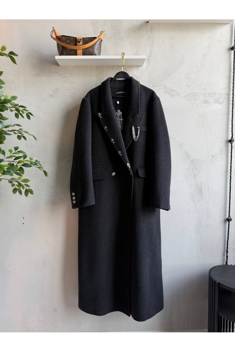 Chrome Hearts Женское шерстяное пальто premium