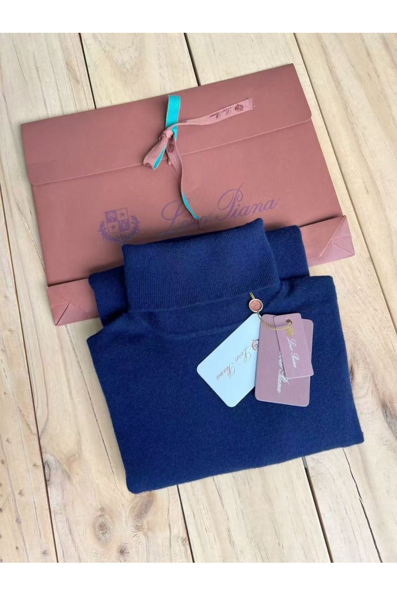 Loro Piana Мужская водолазка Premium - Dark Blue