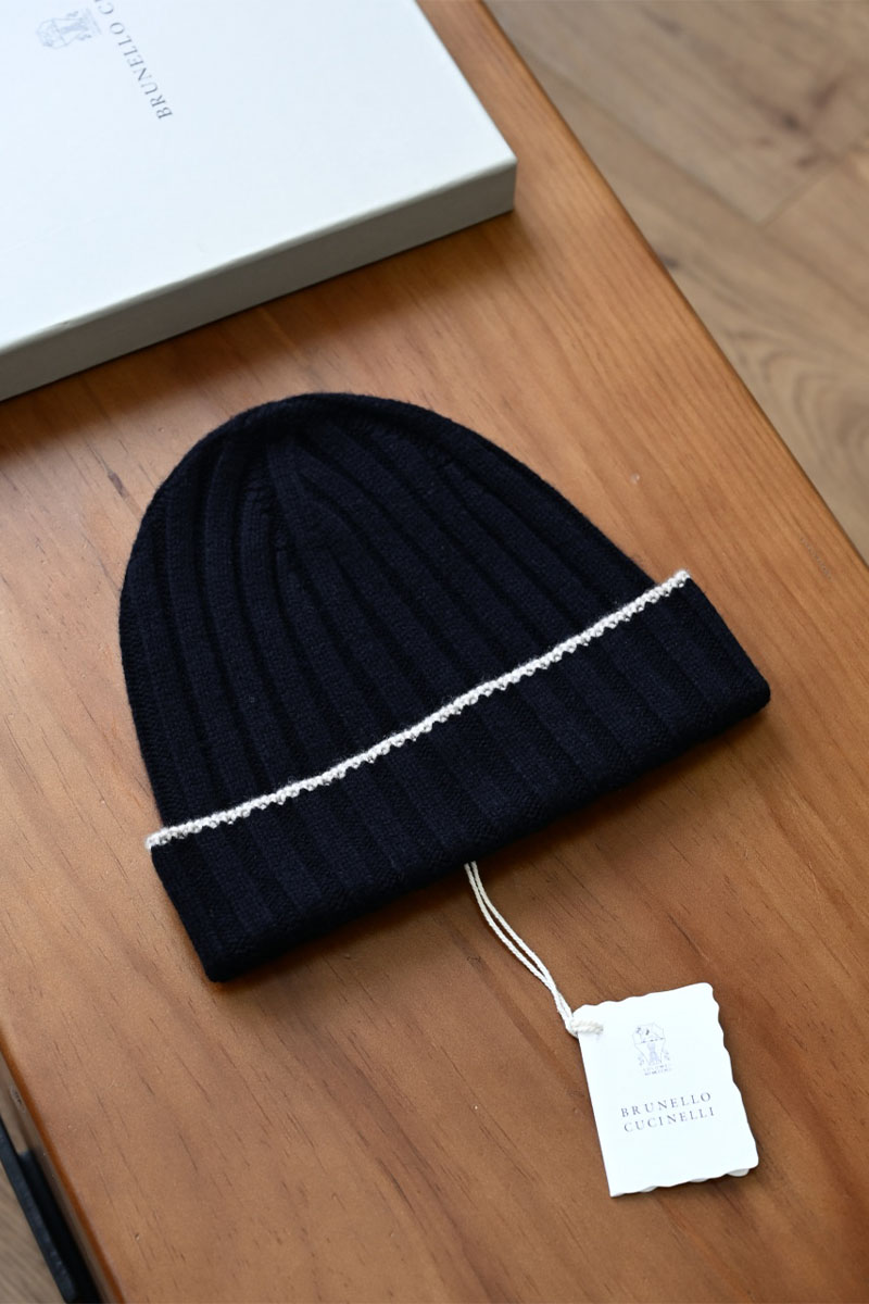 Brunеllо Сuсinеlli Кашемировая шапка Premium - Navy