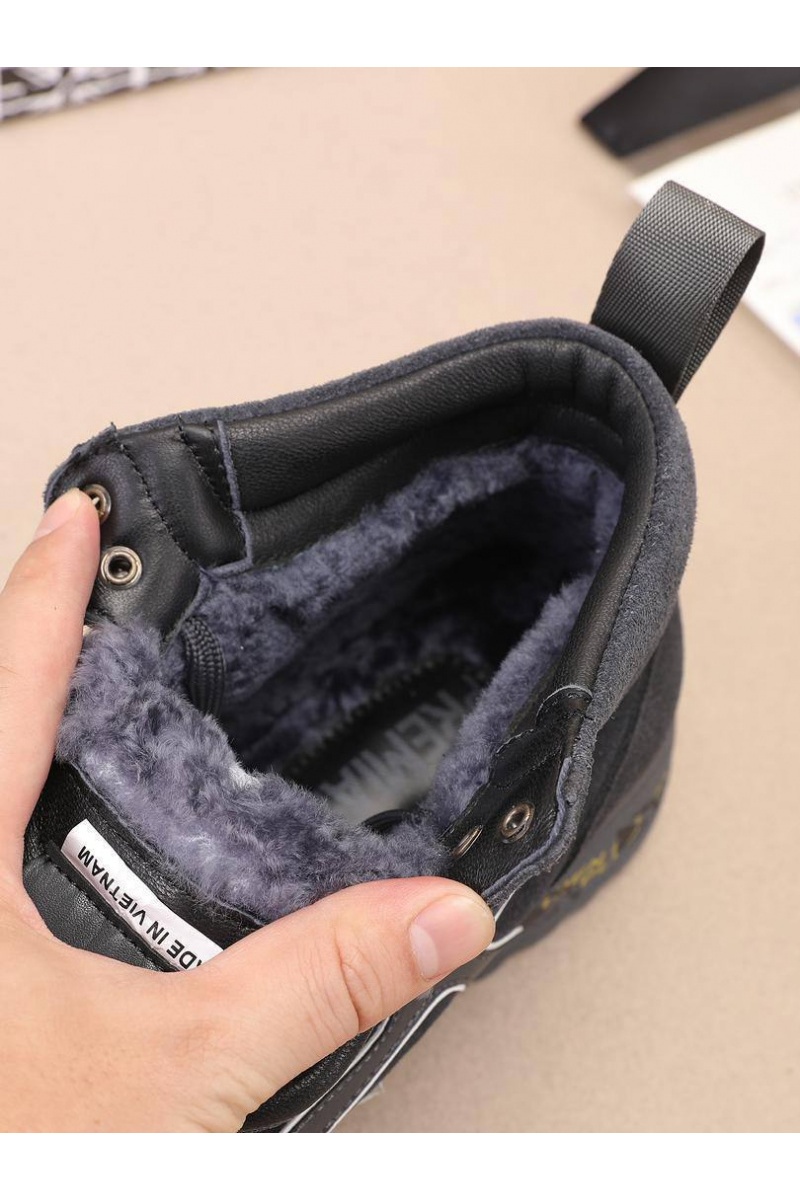 Premiata Замшевые кроссовки с мехом high-top - Grey