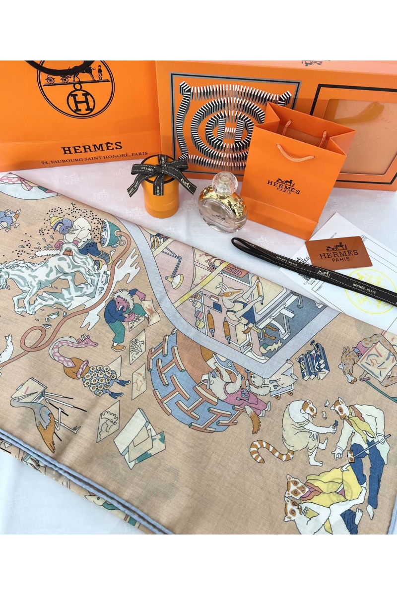 Hermes Платок Academia Hippica premium 140x140 см