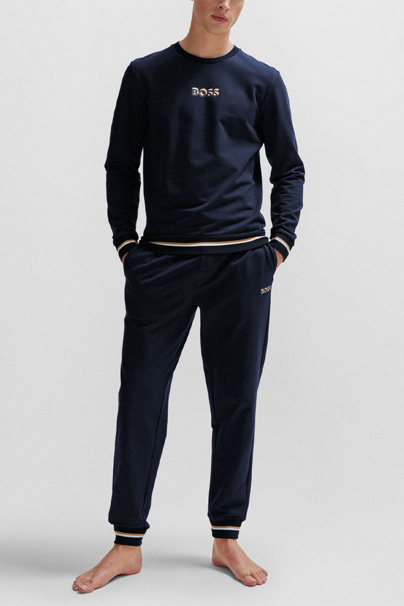 Hugо Воss Мужской тёмно-синий свитшот Iconic 