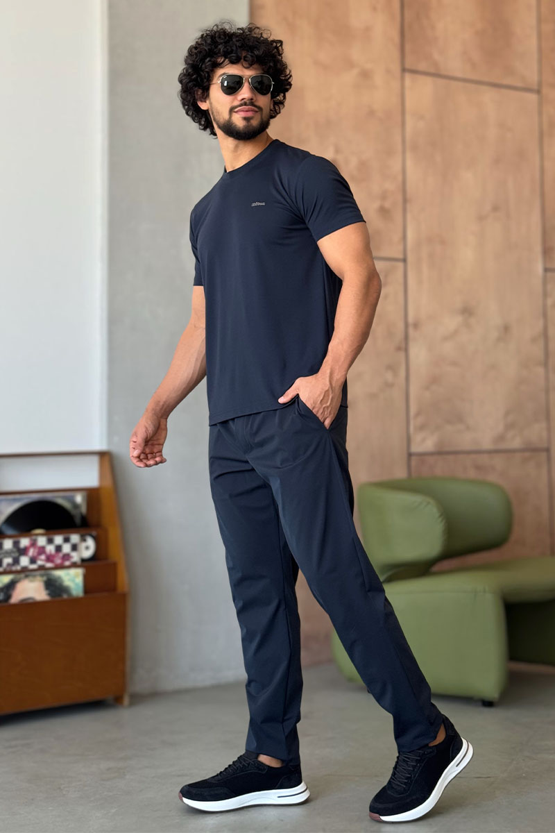 Prada Мужские штаны тёмно-синего цвета