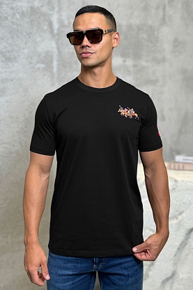 Мужская чёрная футболка Match Club