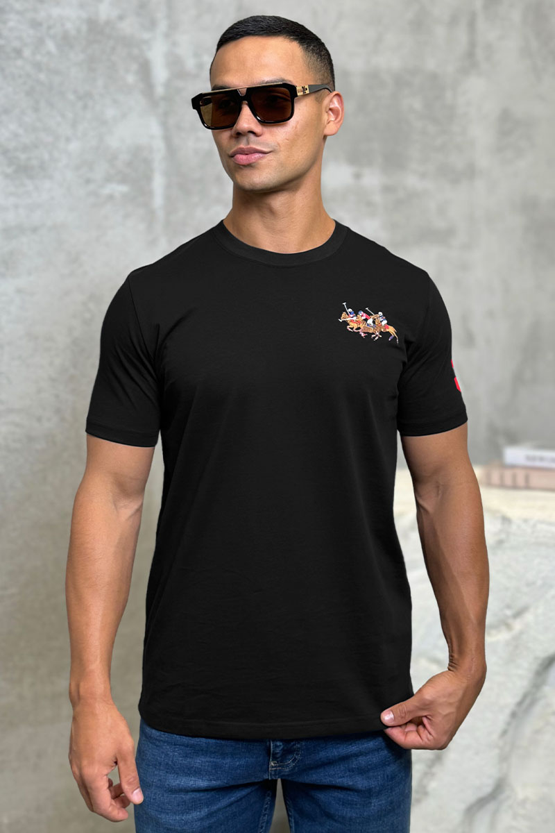 Polo Ralph Lauren Мужская чёрная футболка Match Club