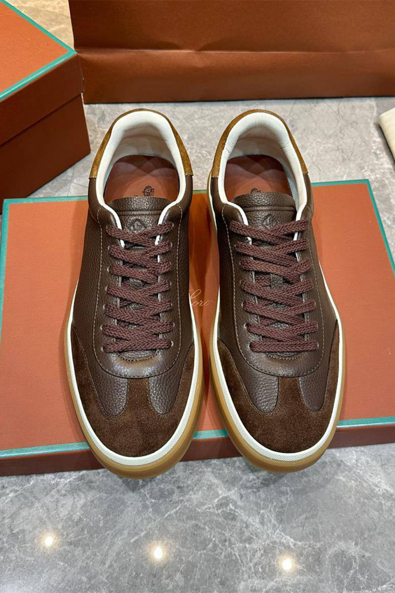 Loro Piana Мужские кроссовки Tennis Walk - Brown