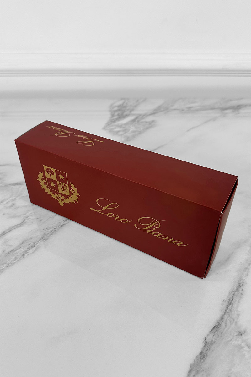 Loro Piana Комплект тёмно-синих носков brown logo